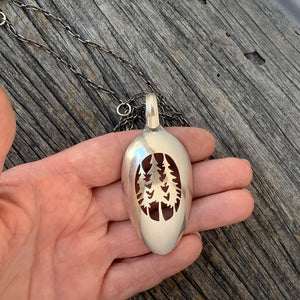 Three Pines Spoon Pendant